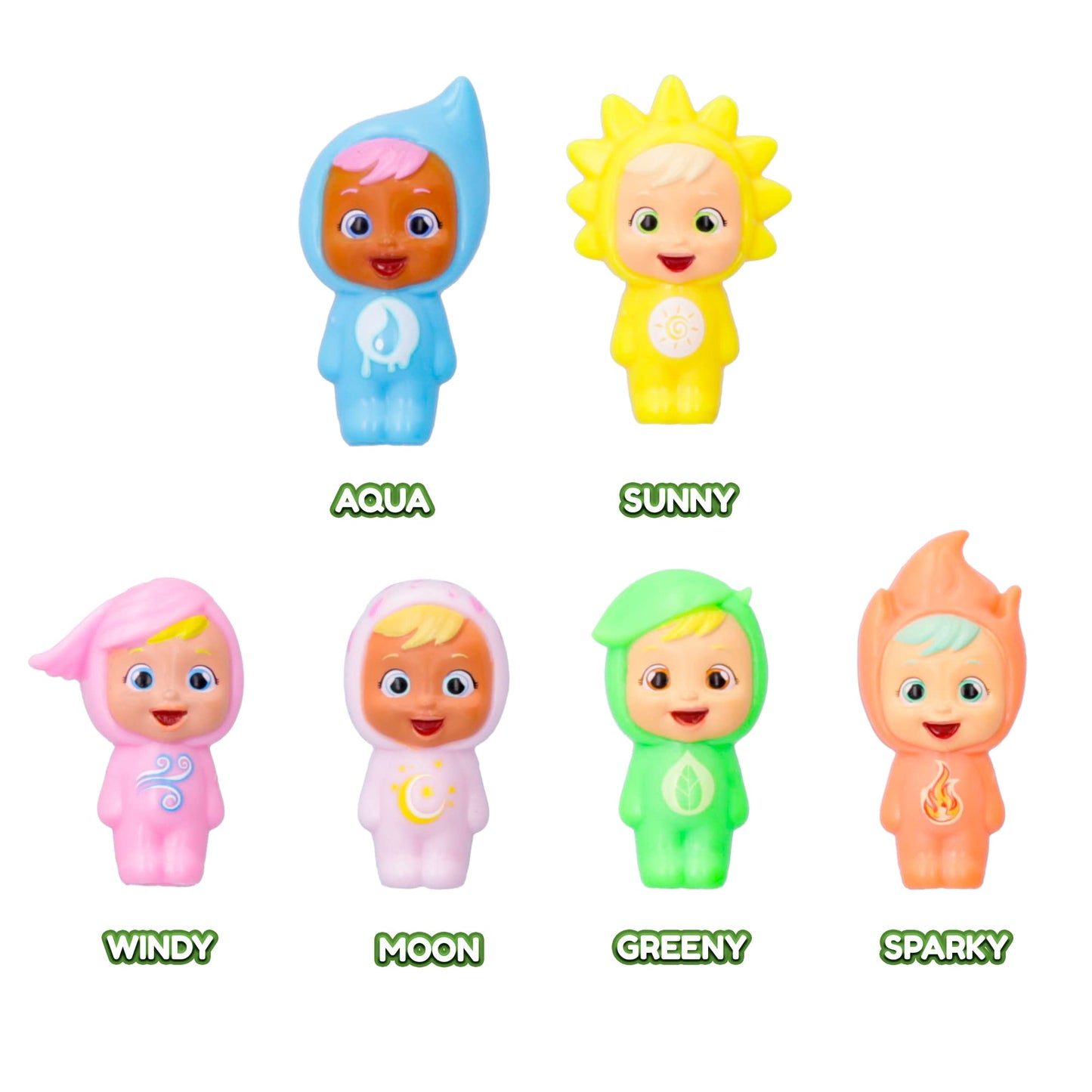 Cry Babies Little Changers Eco-Friendly Flower Playset, 1.9"x4"x4.1", Multicolor, Model 904071, for Ages 3 and Up