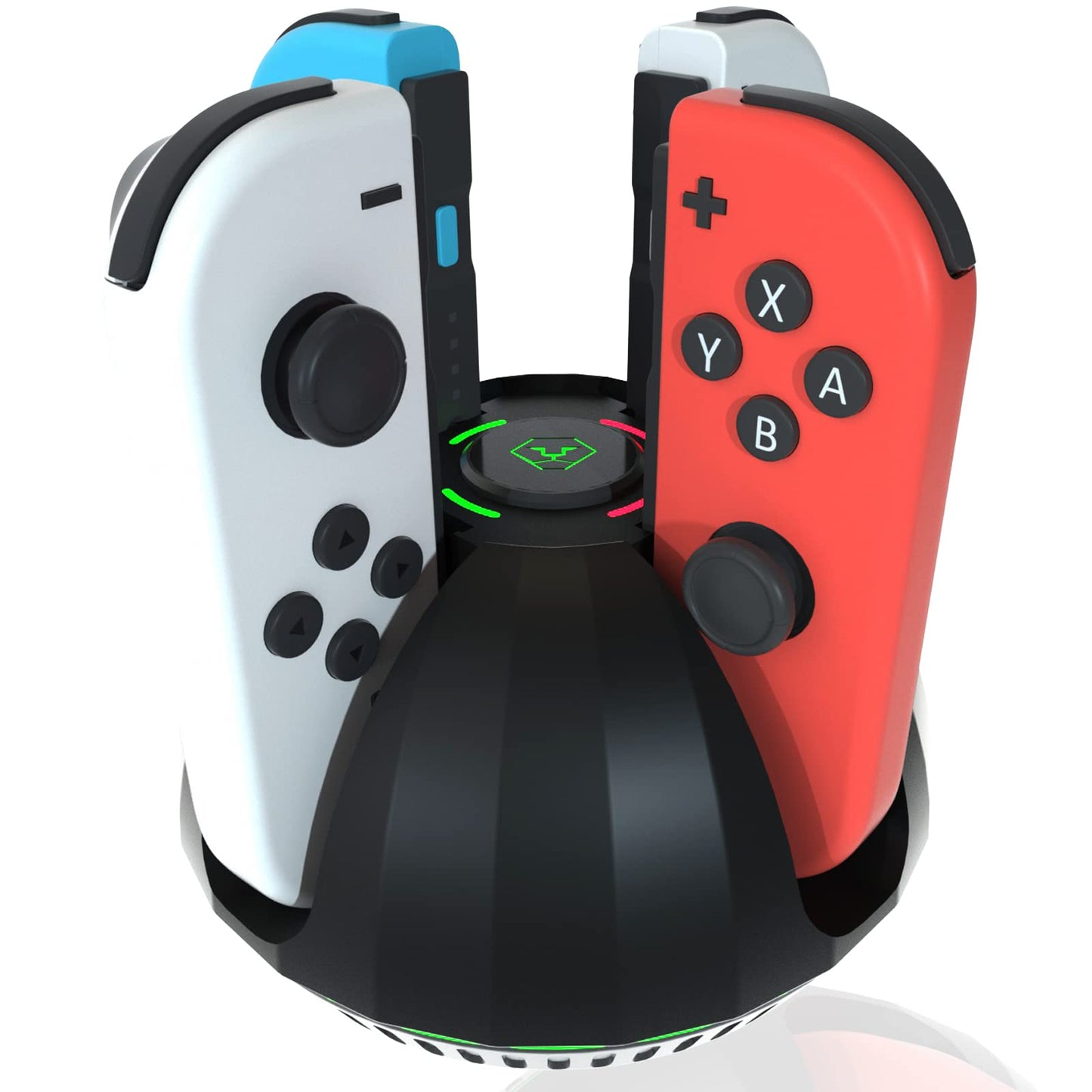 Switch Controller Charging Dock for Nintendo OLED Joycon Charger Station with Switch 1 JoyCon 4 in 1 Joycon Charging Dock for Joy Con with LED Indication and USB Type-C Charger Cable