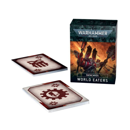 Games Workshop Warhammer 40,000 Datacards - World Eaters, One Size, Plastic, White, Model 60050102007