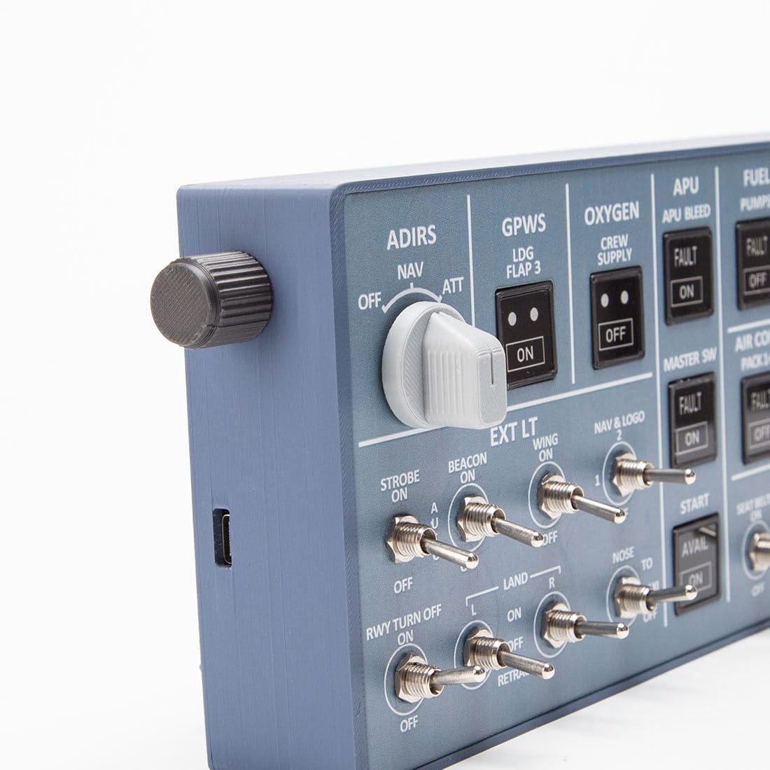 EnuoChbuild Flight Simulator Panel 4-in-1 OVH - Backlit Edition for MSFS 2020/2024, Compatible with FENIX, FBW & ini, Plug and