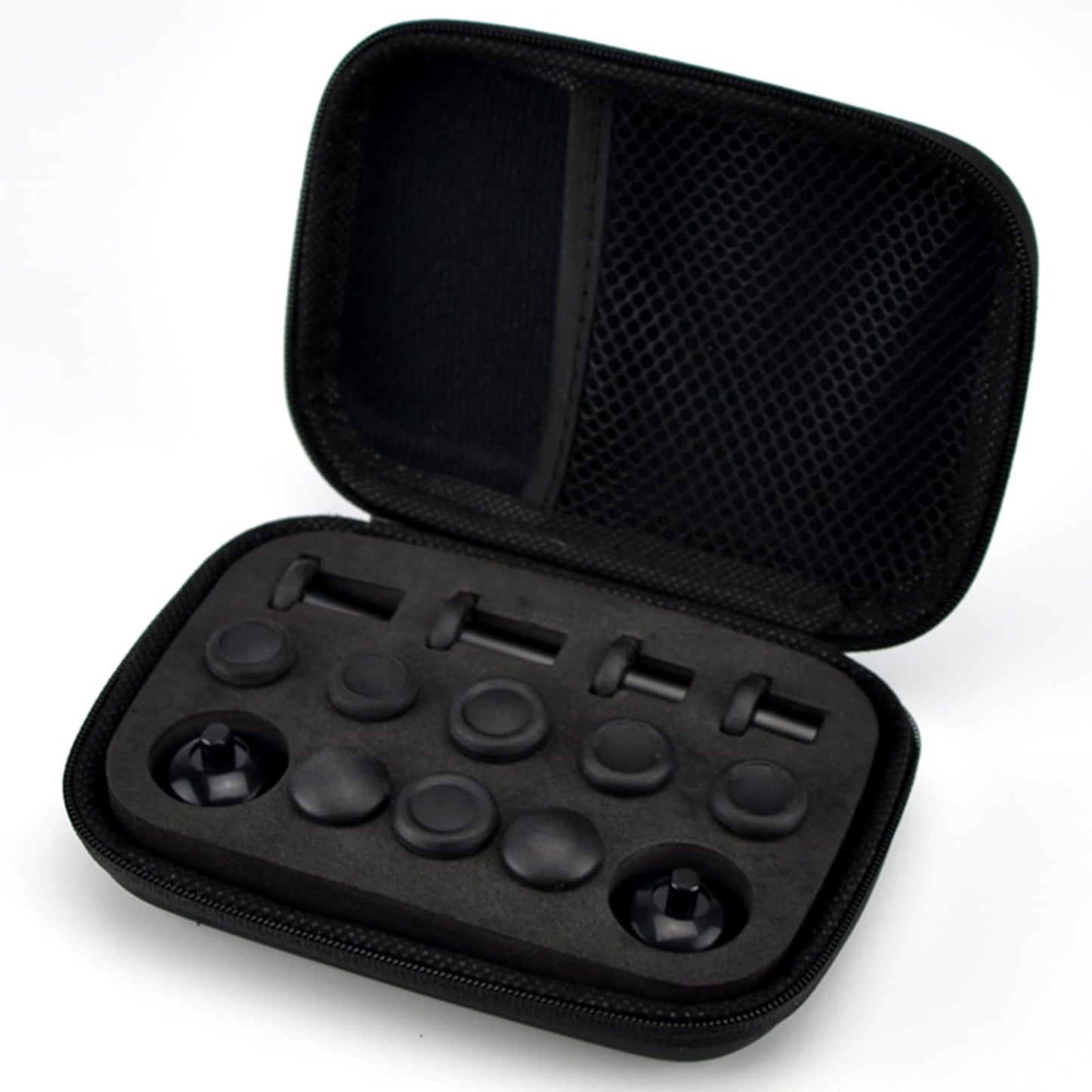 ZD Interchangeable Joystick Set - 3 Heights & 4 Styles - Includes 2 Bases, 12 Joysticks & Carrying Case - Compatible Controllers