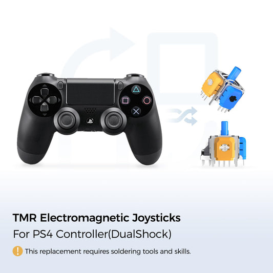 AKNES Joystick Replacement for PS5 DualSense Controller, Anti-Drift, 2 Pairs Thumbstick Caps, TMR-PS5 Color