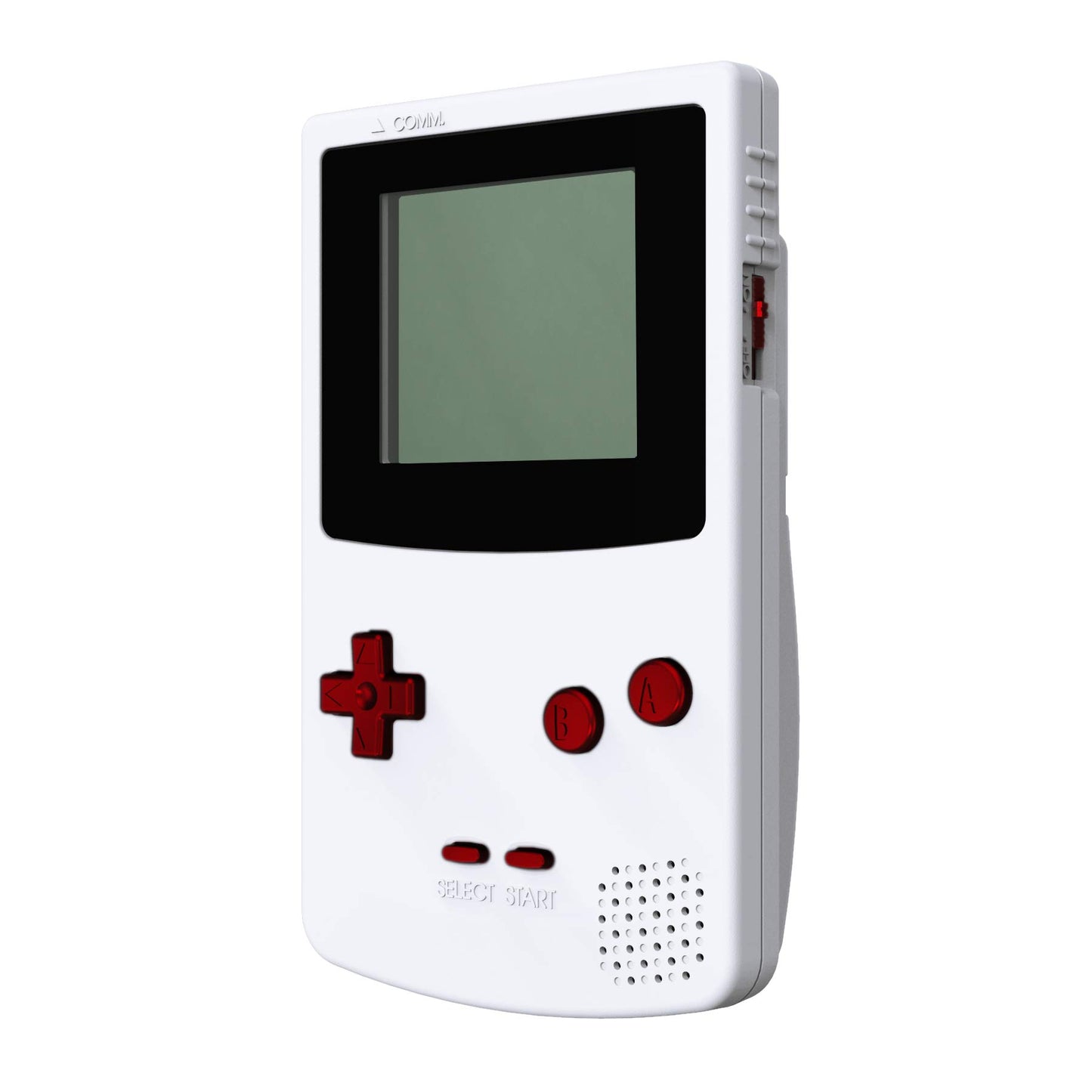 eXtremeRate Scarlet Red Replacement Full Set Buttons for Gameboy Color GBC - Handheld Game Console NOT Included