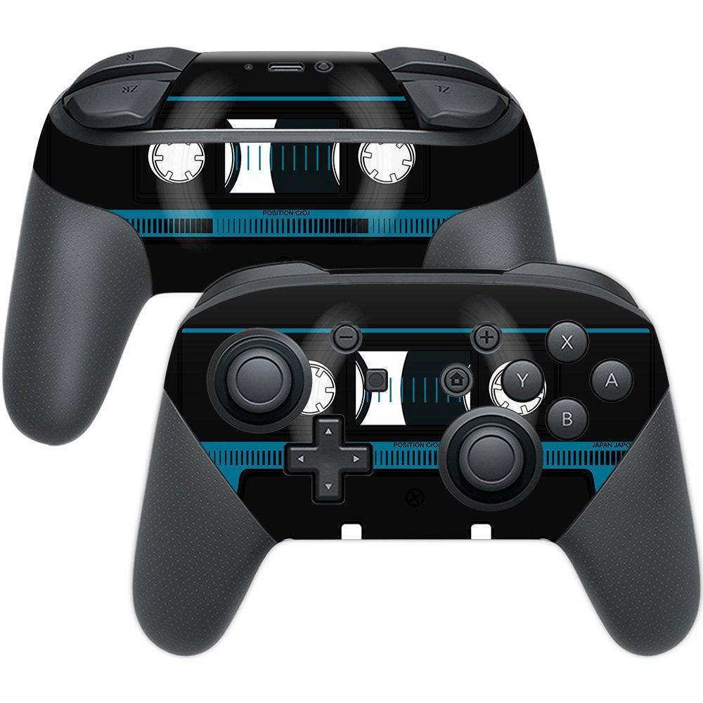 MightySkins Skin Compatible with Nintendo Switch Pro Controller - Cassette Tape | Protective, Durable, and Unique Vinyl Decal wr