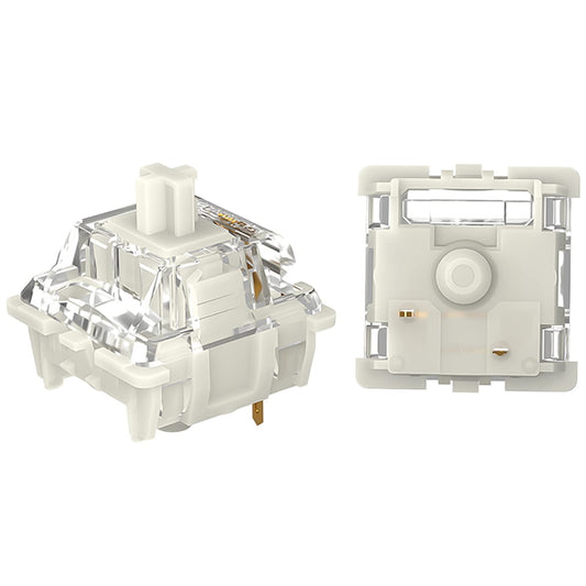 DRAOZA Gateron Pro 2.0 3-Pin Switches - Prelubricated RGB - 108pcs - White Compatible with MX Mechanical Keyboards