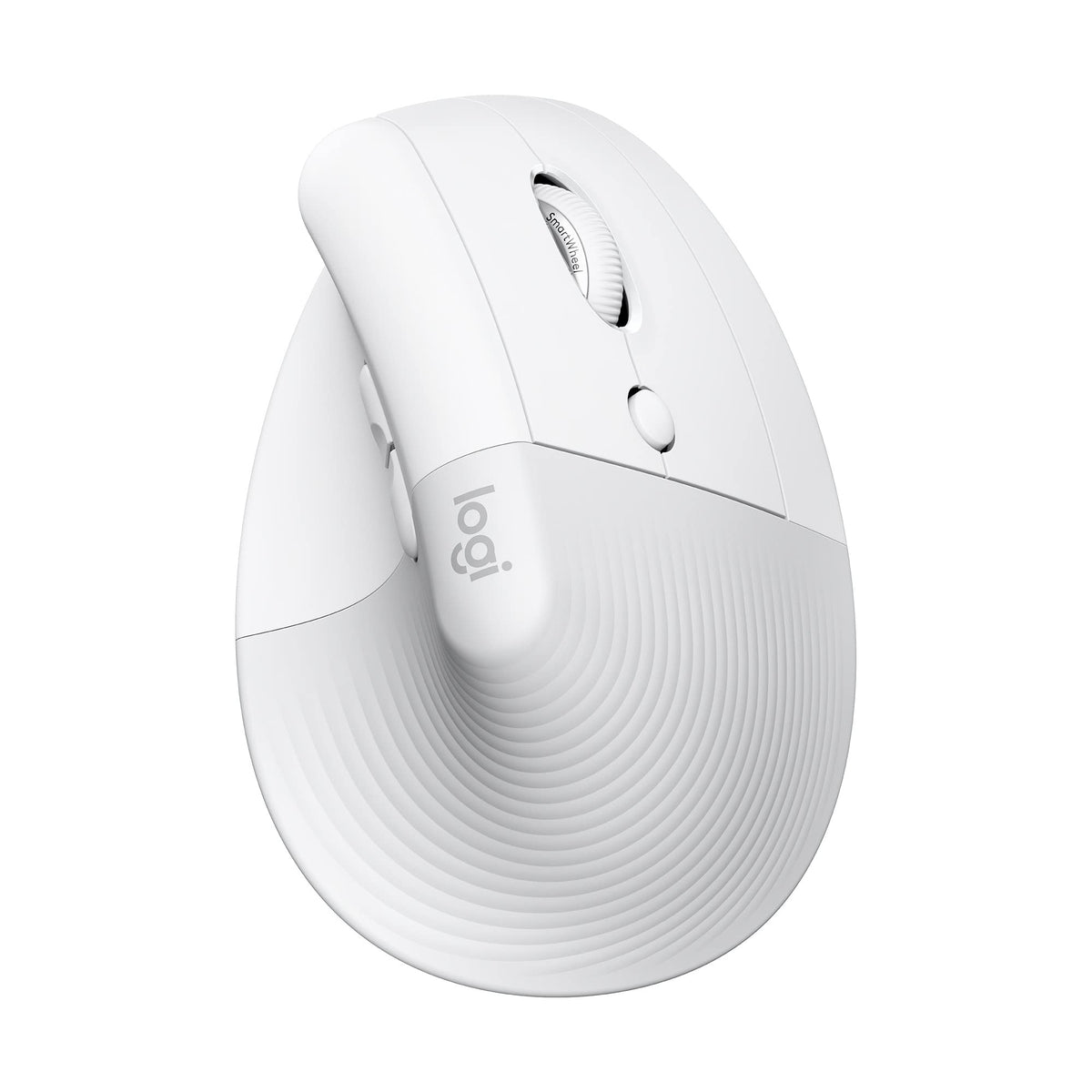 Logitech Lift Vertical Ergonomic Mouse Wireless Bluetooth or Logi Bolt USB Receiver Quiet clicks 4 Buttons Compatible with Windows/macOS/iPadOS Laptop PC - Off White (refurbished)
