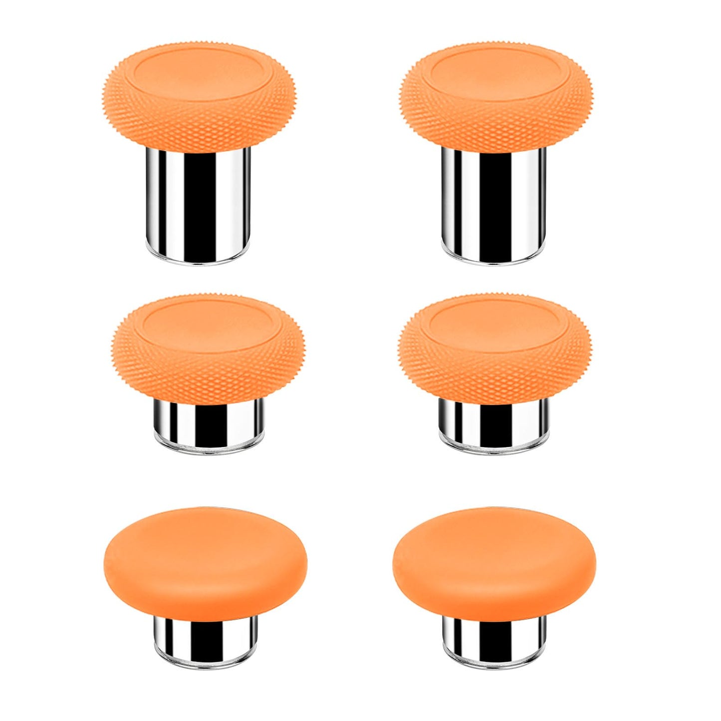 Elite Series 2 Thumbsticks - 6 in 1 Magnetic Joysticks for Xbox Elite Controller Series 2 Core(Model 1797) Accessories Replacement Included 2 Tall 2 Standard 2 Classic (Zest Orange)
