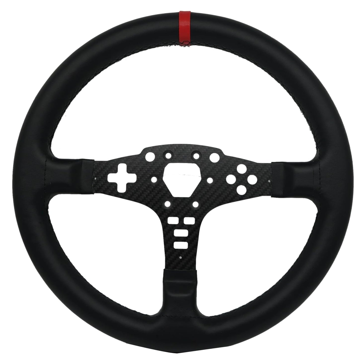 Replace 13 inch lightweight Suede/Leather Steering Wheel Replace Panel For MOZA R5/R3/ES/ESX Bundle Gaming Racing Wheel (With full Leather)
