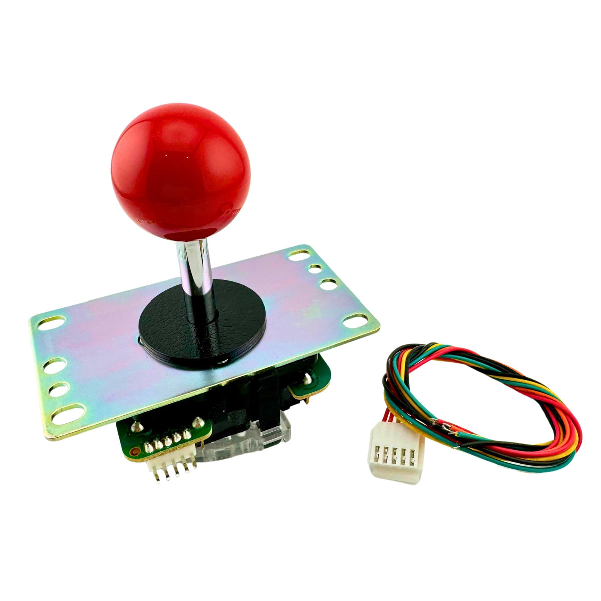 SANWA JLF-TP-8YT Arcade Joystick (Red Ball Top) - fine High Precision Responsive Controls Multi-Platform Compatible - Ideal for Gaming Enthusiasts for Arcade Jamma Game 4 & 8 Way Adjustable