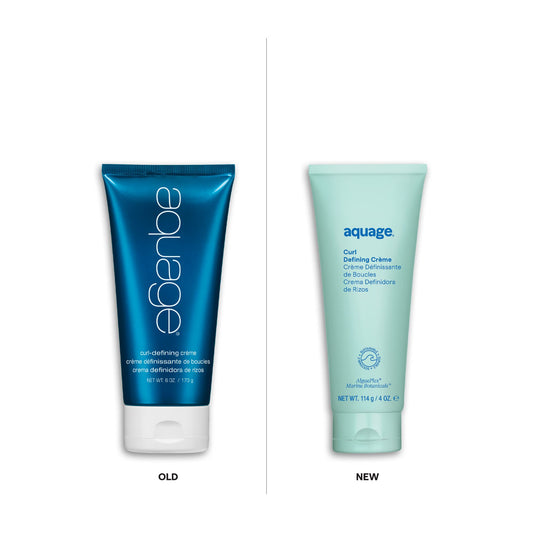 AQUAGE Curl Defining Creme - Moisturizes Curls, Medium Hold, 4 oz, Titanium Blue