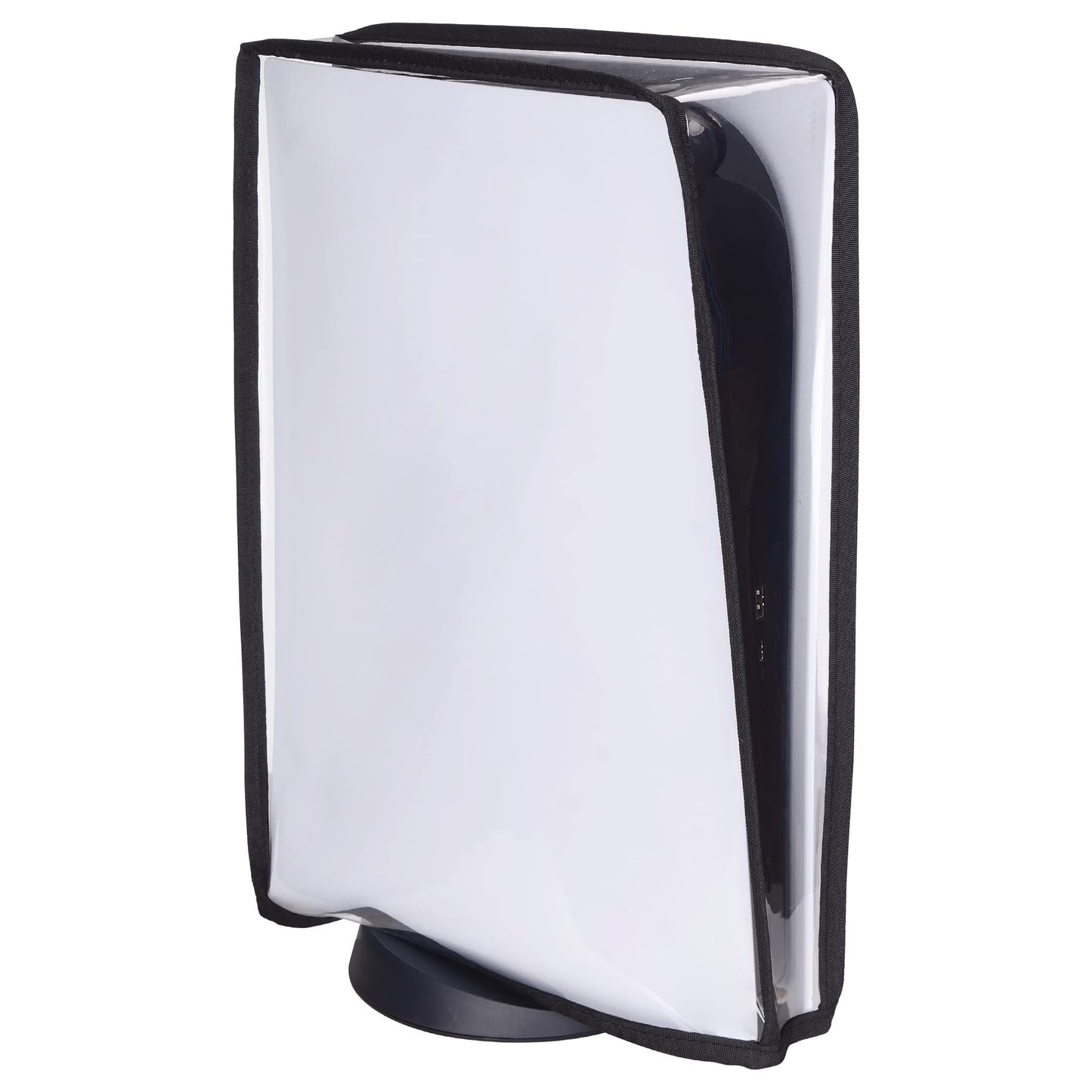 PlayVital Transparent Dust Cover for ps5 Waterproof Dust Guard Anti Scratch Dust Proof Cover Sleeve for ps5 Console Digital Edition & Disc Edition