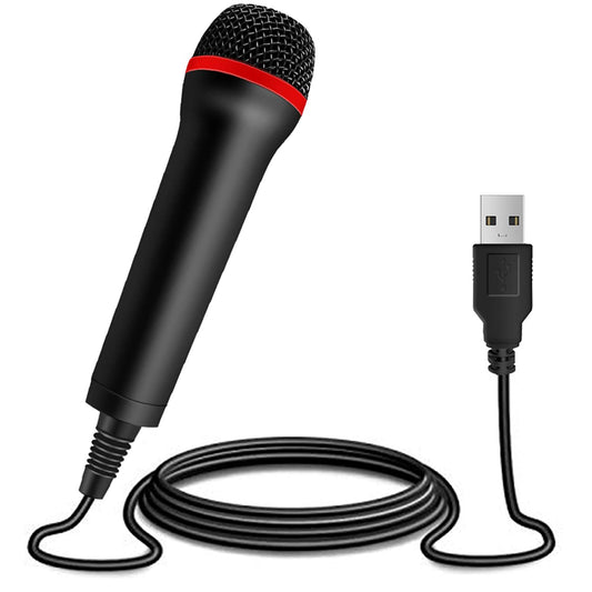 TPFOON 4M Wired USB Microphone for Gaming - Compatible with PS2/PS3/PS4/PS5/Xbox/Nintendo Switch - Ideal for Rock Band & Let's Sing