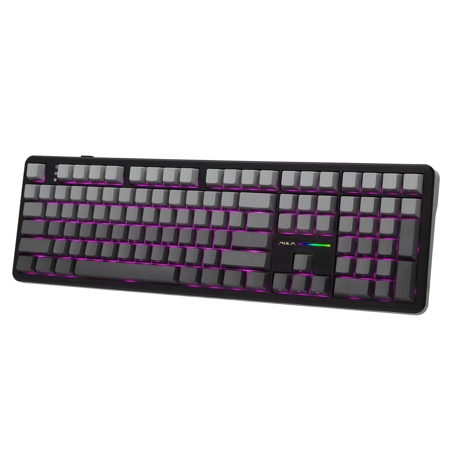 EPOMAKER Aula F108 Wireless Gaming Keyboard Full Size Mechanical Keyboard with 4000mAh Battery 108 Hot-Swappable and Programmable Keys RGB Backlight for Mac/PC/Android (Shadow Black)