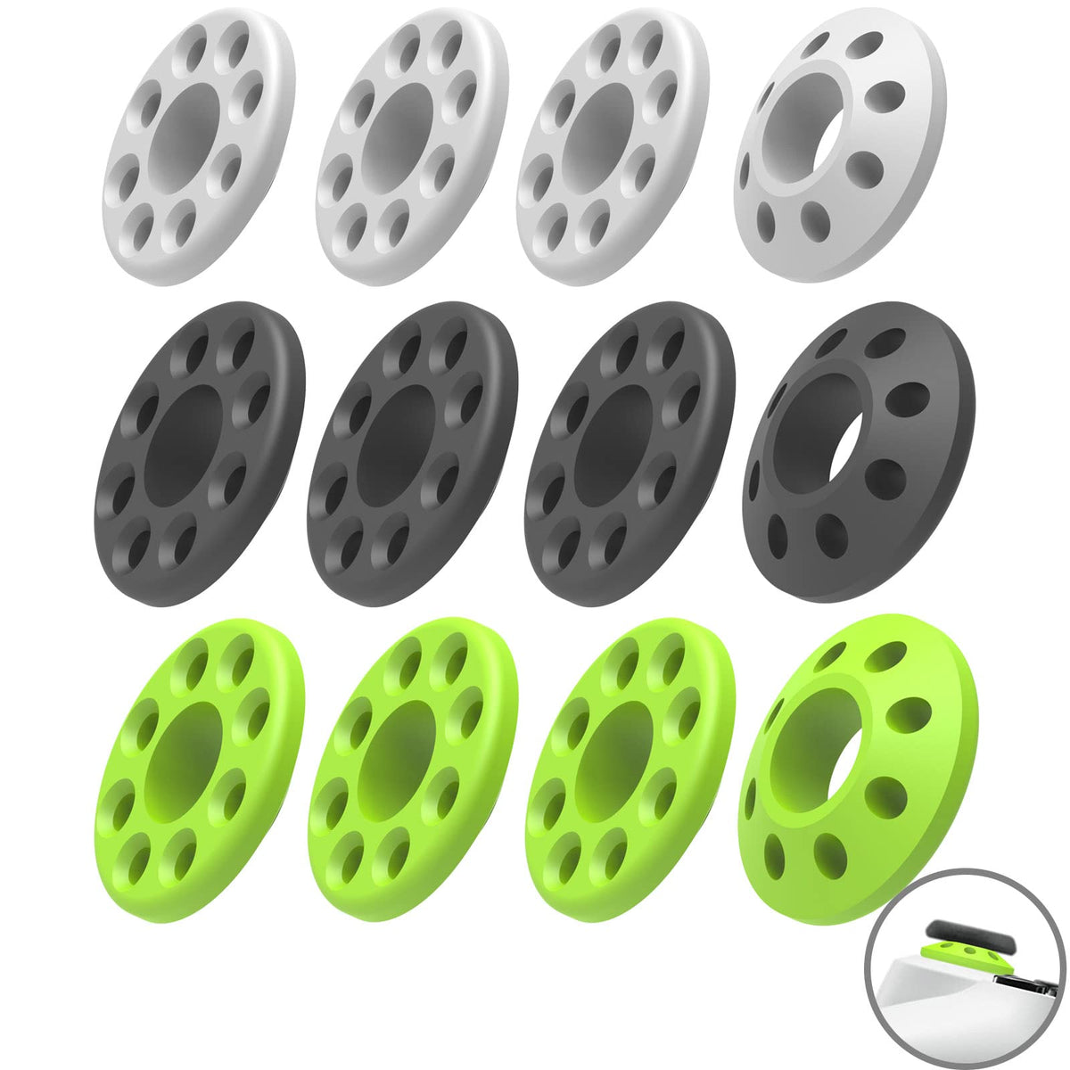 Precision Rings for PS4 PS5 Xbox Series X/S Xbox One S/X Swicth Pro Game Controller Accessories Console Rings Aim Assist Ring (silicone-12pcs)