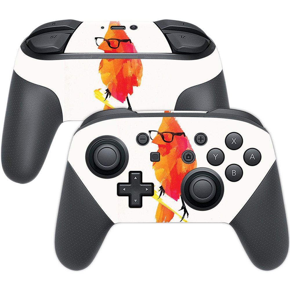 MightySkins Skin Compatible with Nintendo Switch Pro Controller - Punk Bird | Protective, Durable, and Unique Vinyl Decal wrap C