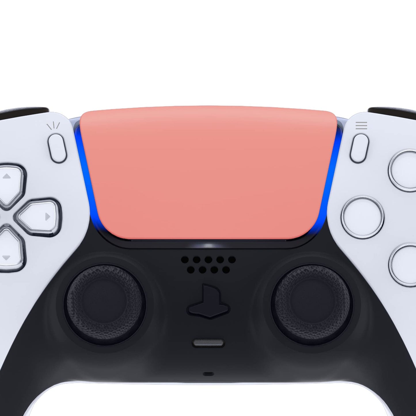 eXtremeRate Soft Touch Replacement Touchpad Cover for PS5 Controller - Coral, Model JPF4019G2, Includes Tool, Custom Part