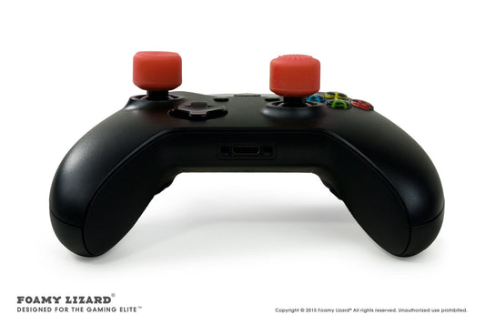 Foamy Lizard AceShot Thumb Grips for Xbox One & Steamdeck - 8 Red Silicone Antislip Analog Stick Grips (Model: FL-TALLTHMB-XBOXONE-RED)