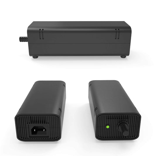 YCCSKY Xbox 360 Slim Power Supply AC Adapter, 135W, 12V-10.83A, LED Indicator, Black, Non-OEM Replacement