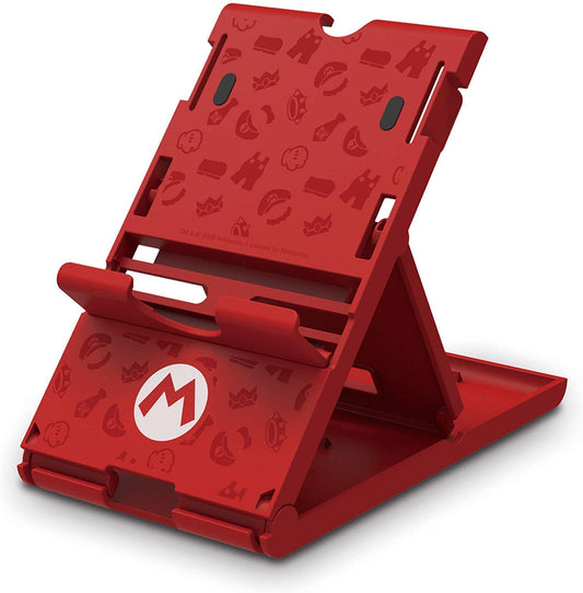 HORI Compact PlayStand - Mario Edition, Adjustable, Black, Officially Licensed for Nintendo Switch, Model NSW-084U