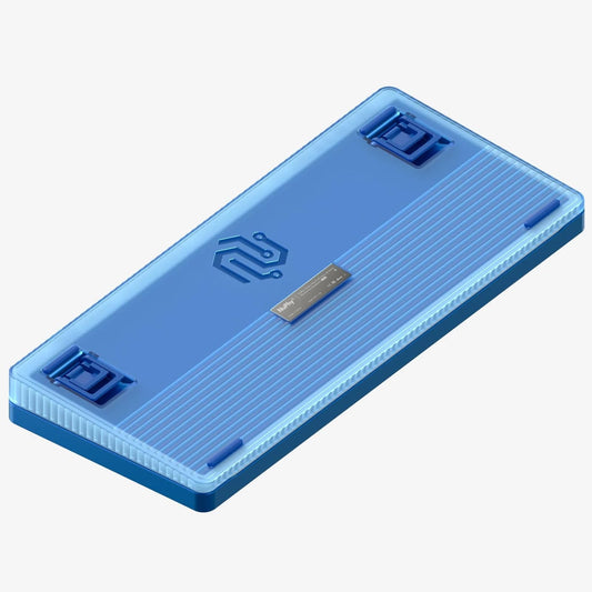 nuphy Halo75 V2 Mechanical Gaming Keyboard - 75% Wireless, Hot Swappable, Bluetooth, RGB Backlit, Silent Red Clear-Top, Blue