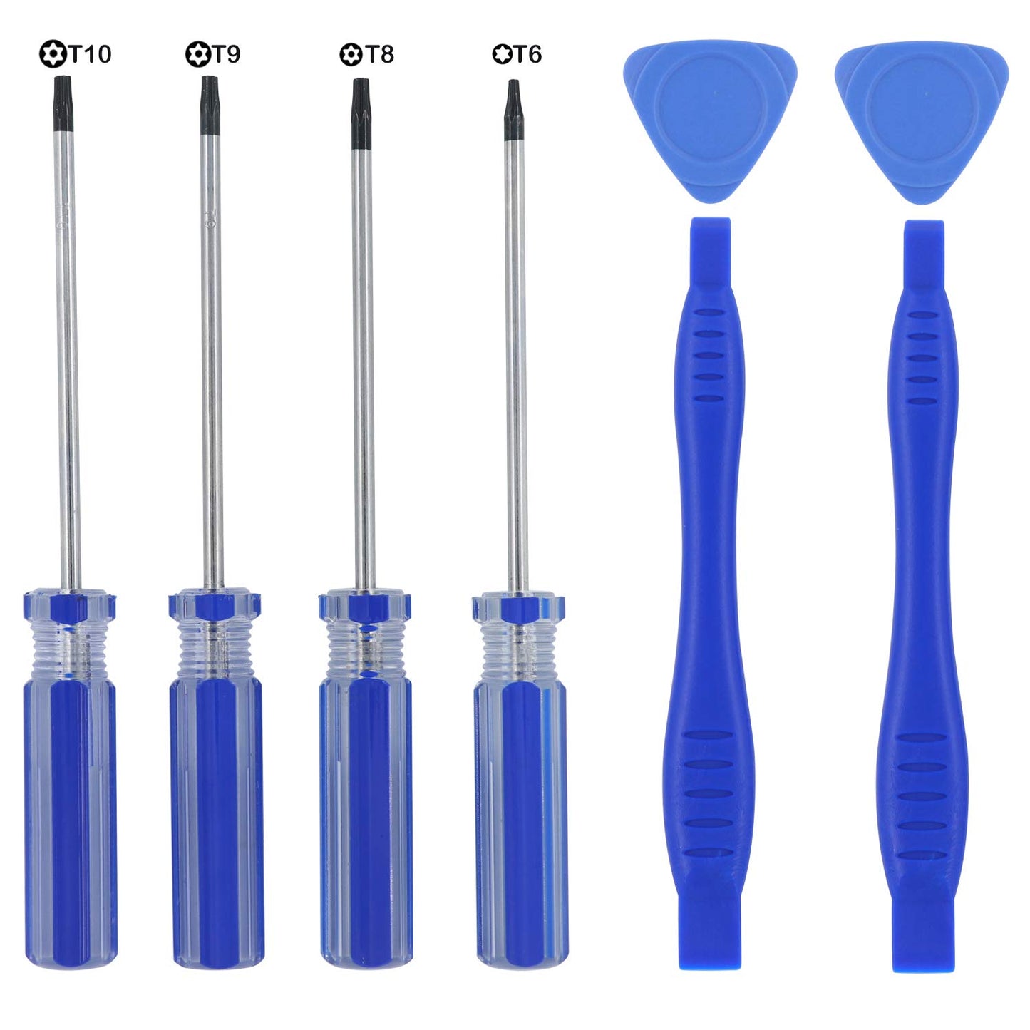 T6 T8 T9 T10 Torx Screwdriver Precision Magnetic Screwdriver Set Repair Tool Kit for Xbox One/Xbox 360 Controller/PS3/PS4 with Safe Pry Tools
