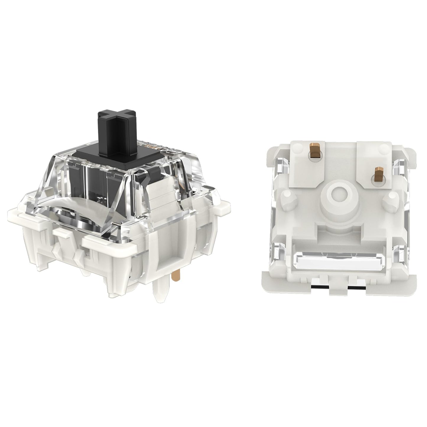 GATERON G Black Pro 3.0 Keyboard Switches Pre-lubed 5 pin 60gf 5 Pin RGB LED Linear for MX Mechanical Keyboard (35PCS)