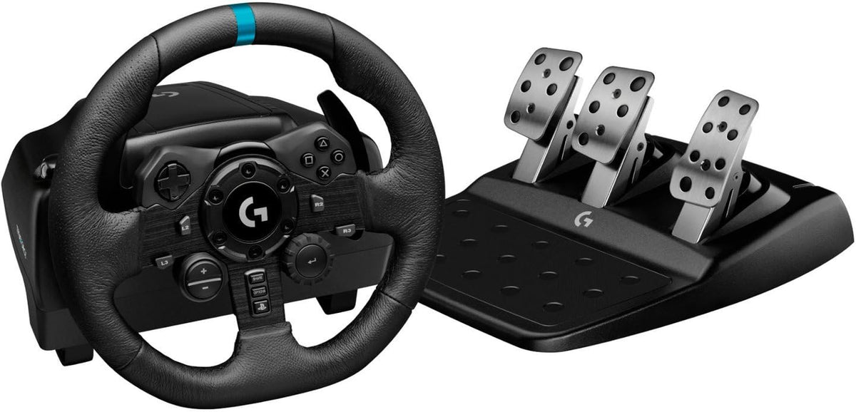 Logitech G923 Racing Wheel and Pedals for PS5, PS4 and PC - Black (Renewed)