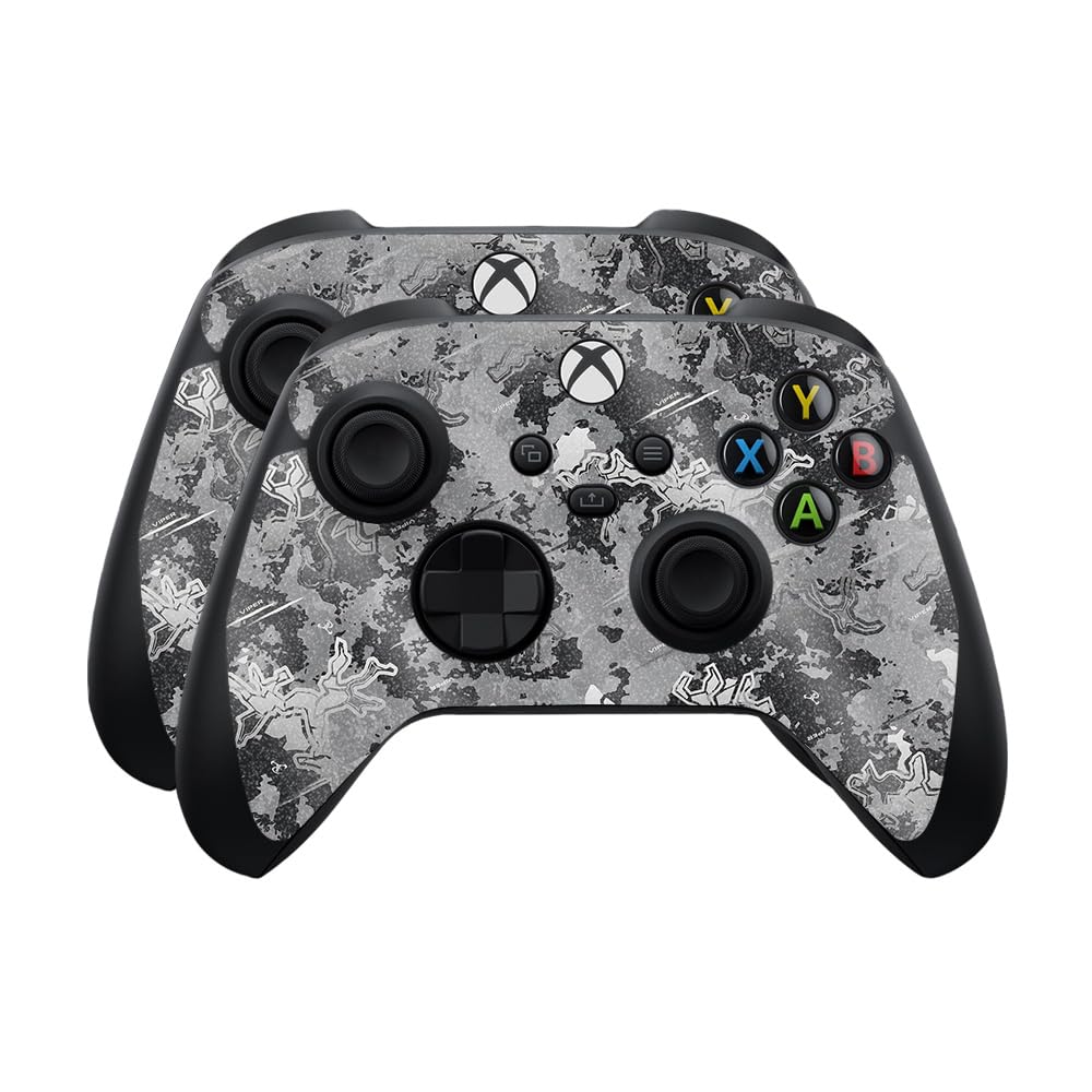 Glossy Glitter Skin Compatible with Microsoft Xbox Series X|S Controller (2 Pack) - Viper Urban - Premium 3M Vinyl Protective Wrap Decal Cover - Easy to Apply | Crafted in The USA by MightySkins