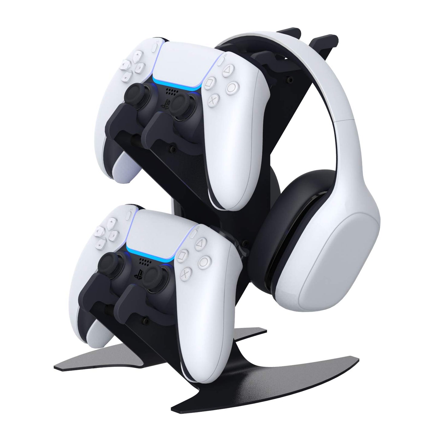 NBCP Controller Holder Gaming Headset Stand Mount for PS5/PS4/Xbox Series X S/Xbox One/Switch/Headset Aluminum Metal Holder Universal Gamepad Gaming Controller Accessories
