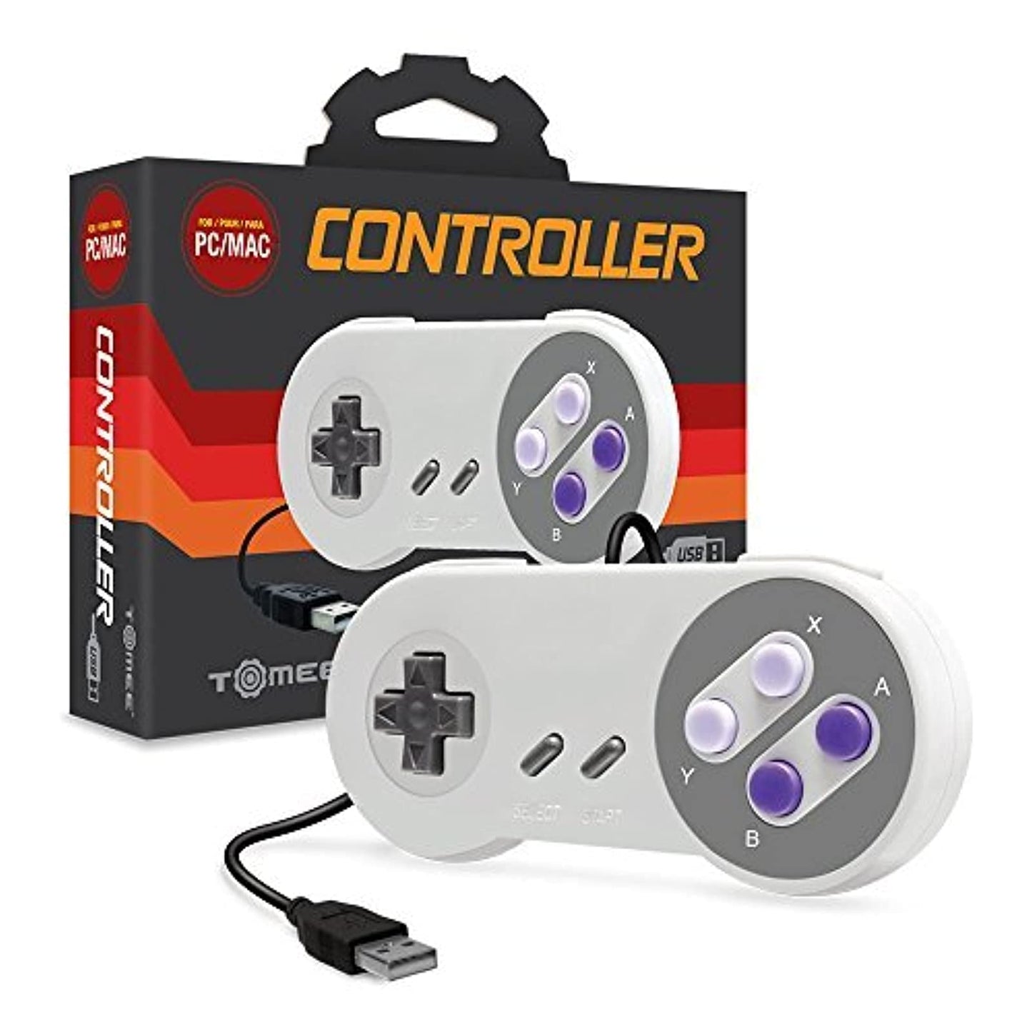 Hyperkin Tomee SNES USB Controller for PC/Mac - White, Model 813048010203