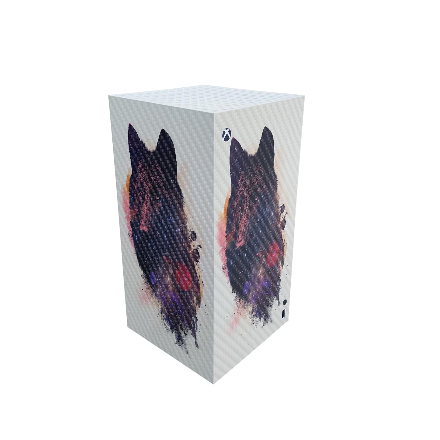 Carbon Fiber Gaming Skin Compatible with Microsoft Xbox Series X Digital Edition - Universal Wolf - Premium 3M Vinyl Protective Wrap Decal Cover - Easy to Apply | Crafted in The USA by MightySkins