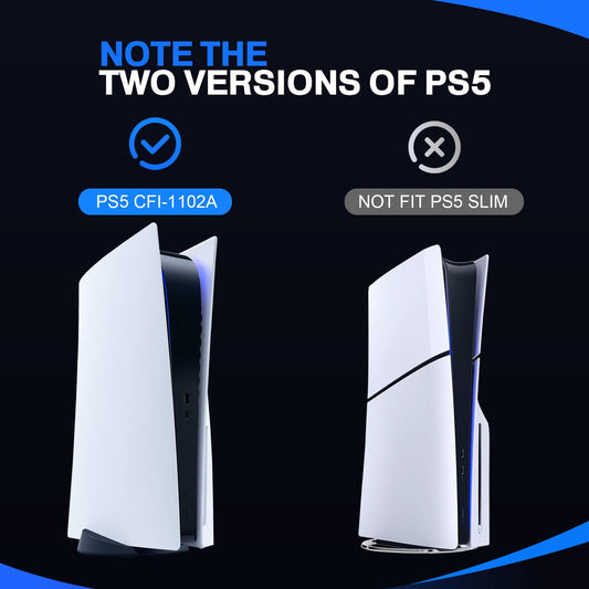 Darno Dust Cover for PS5 Console, Anti Pet Hair, Compatible with Disc/Digital Edition, For PS5