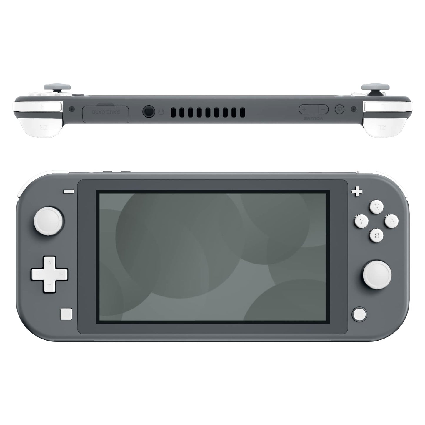 eXtremeRate White Replacement ABXY Home Capture Plus Minus Keys Dpad L R ZL ZR Trigger for Nintendo Switch Lite Full Set Buttons Repair Kits with Tools for Nintendo Switch Lite