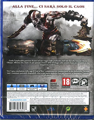 PlayStation God of War III Remastered - PS4 Game, White, Model 9995791