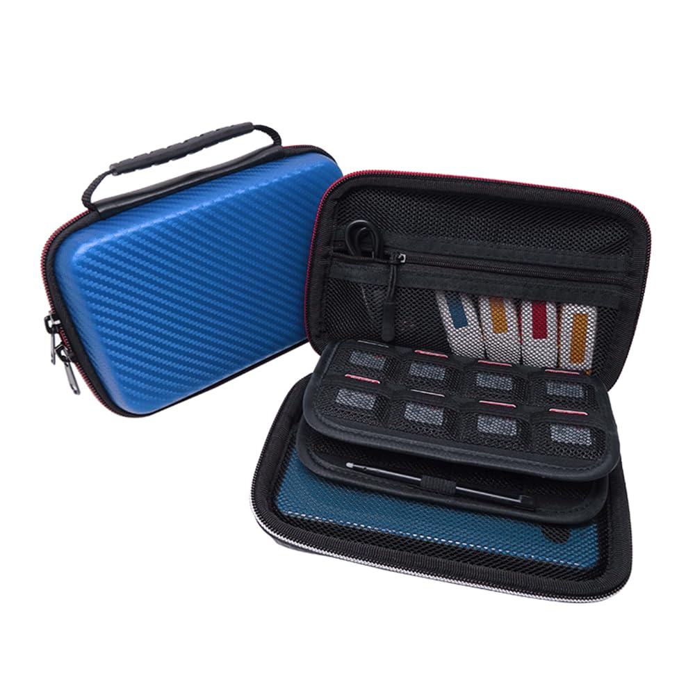 VSEER Carrying Case for Nintendo 3DS XL/New 3DS - Hard Protective Shell Tpartyl Case - Blue