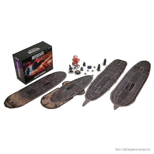 WizKids D&D Icons of The Realms Adventure in a Box - Mind Flayer Voyage, Medium, Plastic, Black, Model WZK96238
