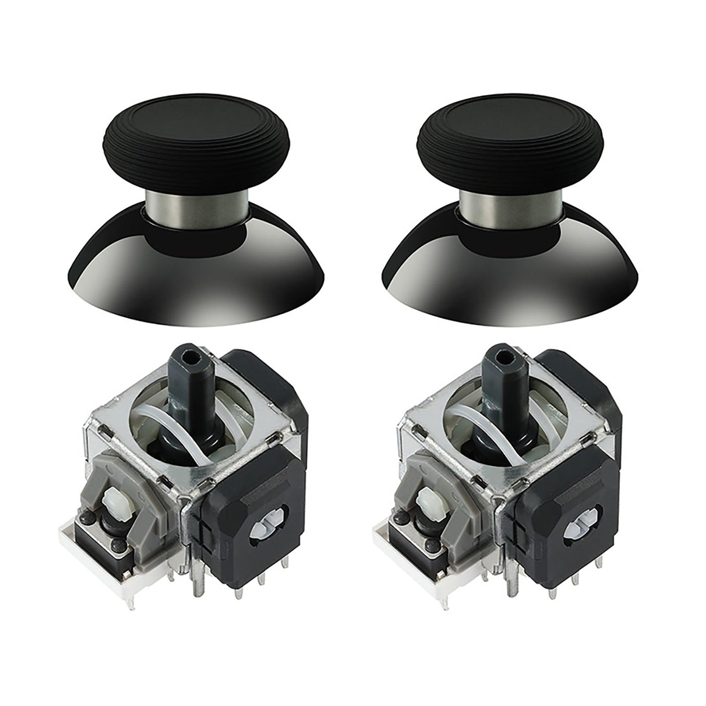 GuliKit TMR Magnetic Joystick Replacement Kit for Switch Pro Controller Anti-Drift Electromagnetic Stick Repair Module with Thumbstick Caps Soldering Required