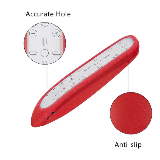 CHUNGHOP PS5 Protective Silicone Case for Media Remote - Shockproof, Washable, Red