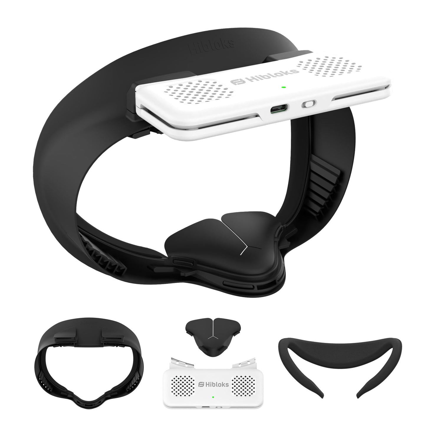 RCstyle Compatible with Quest 3S Fan Cooling protective cover for Meta/Oculus Quest 3S Accessories Circulated Ventilation Eliminates Glasses Fogging Defogger (Soft Ice Silk)