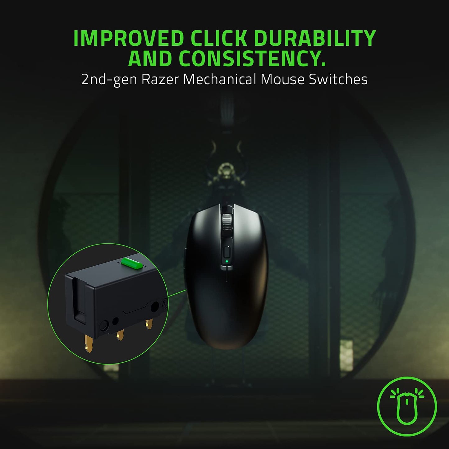 Razer Orochi V2 Wireless Gaming Mouse - Ultra Lightweight, 18K DPI Sensor, Black, Model RZ01-03731000-R3U1, 950hrs Battery Life