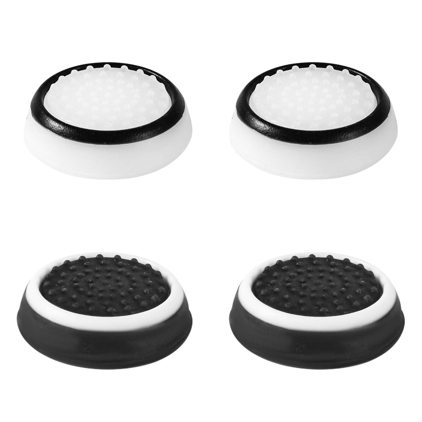 4pcs Thumb Grips Full Protection Anti-Slip Anti-Scratch Anti-Fingerprint Protective Cover Thumb Joystick Cap Compatible with PS5 PS4 Xbox Series X/S Xbox One Switch Pro Controller
