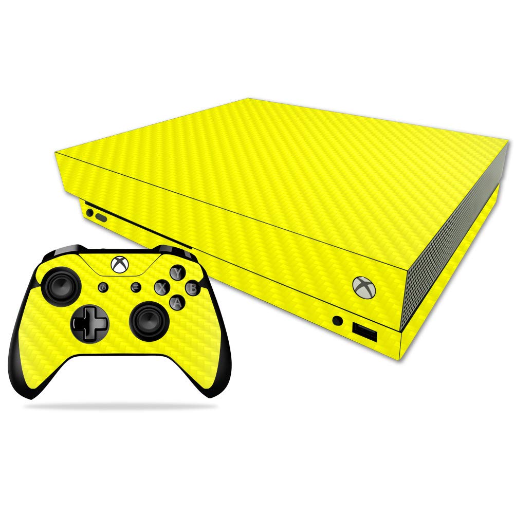 MightySkins Carbon Fiber Skin for Microsoft Xbox One X - Gameball | Protective Durable Textured Carbon Fiber Finish | Easy to Apply Remove and Change Styles | Made in The USA