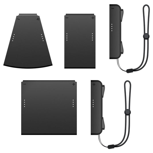 MENEEA Game Handle Connector for Nintendo Switch Joy-Con - 5-in-1 Gamepad with Wrist Strap, White