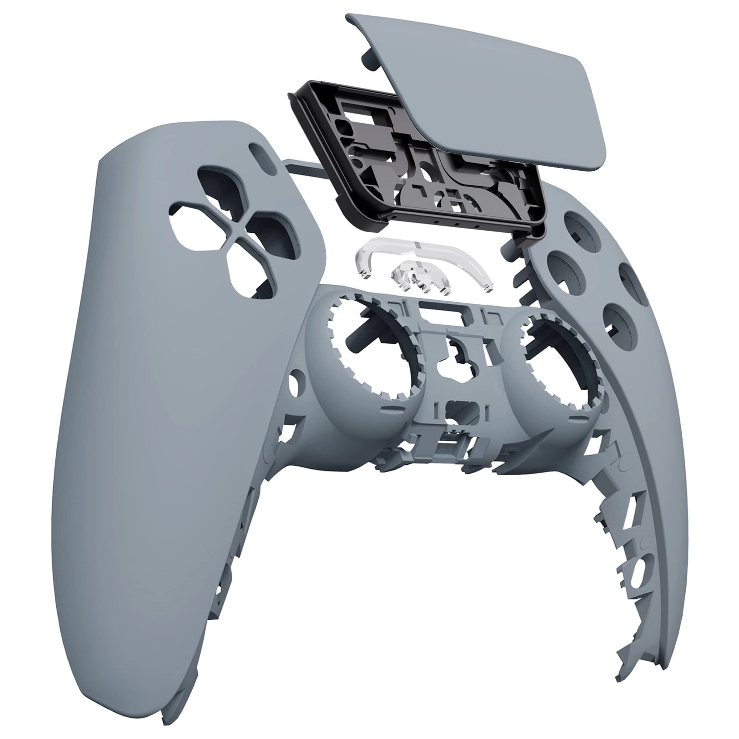 eXtremeRate Touchpad Shell for PS5 Controller BDM-010, New Hope Gray, DIY Replacement Cover