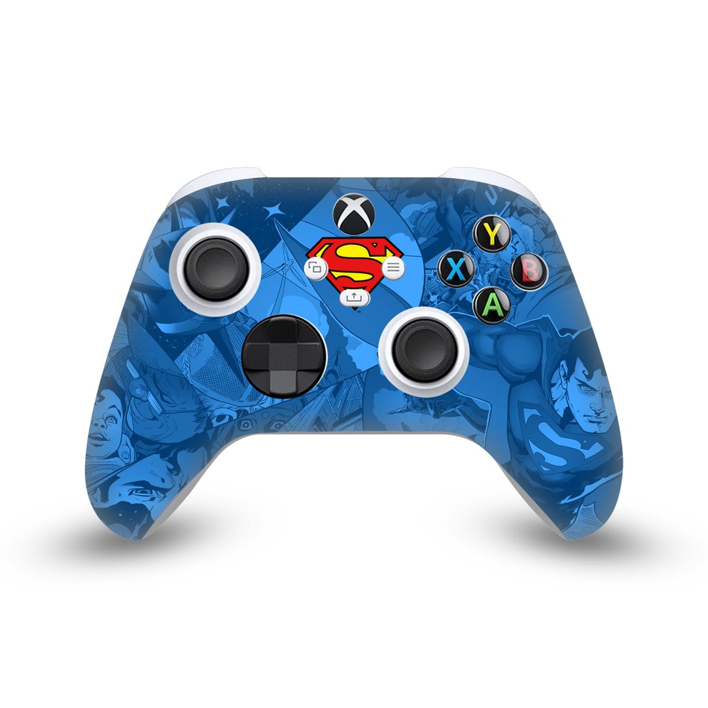 Head Case Designs Officially Licensed Superman DC Comics Collage Logos And Comic Book Vinyl Sticker Gaming Skin Decal Cover Compatible With Xbox Series X/S Controller