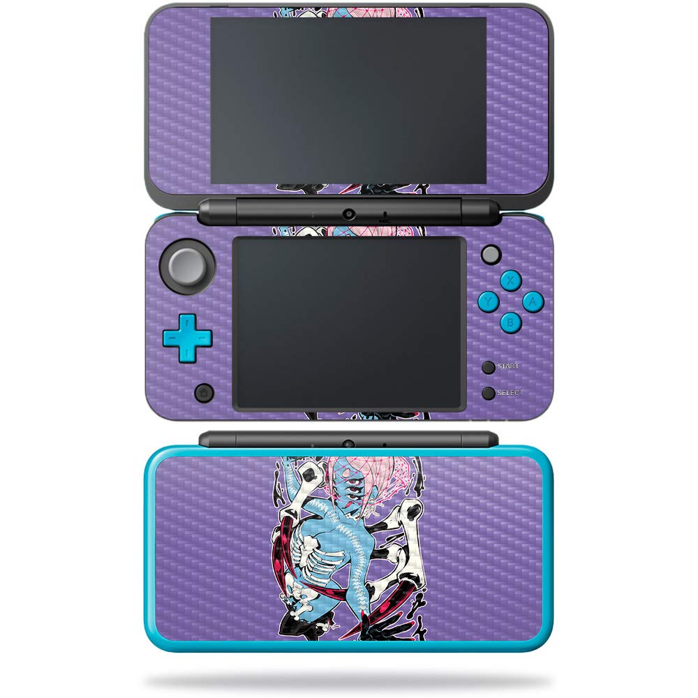 MightySkins Carbon Fiber Skin for Nintendo New 2DS XL - Vintage Landscape | Protective Durable Textured Carbon Fiber Finish | Easy to Apply Remove and Change Styles | Made in The USA