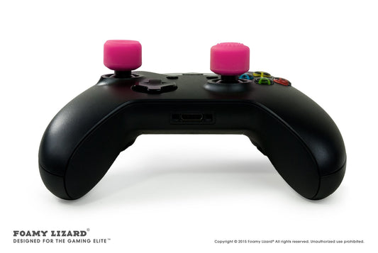 Foamy Lizard AceShot Thumb Grips - 8pc Silicone Analog Stick Grips for Xbox One & Steamdeck - Pink, Model FL-TALLTHMB-XBOXONE-PINK