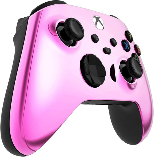 Custom Controllerzz Wireless Xbox Controller - Soft Touch Feel, X/S Pink Chrome