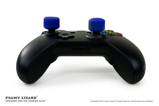 Foamy Lizard AceShot Thumb Grips - 8pc Sweat-Free Silicone for Xbox One & Steamdeck - Blue, Model FL-TALLTHMB-XBOXONE-BLUE