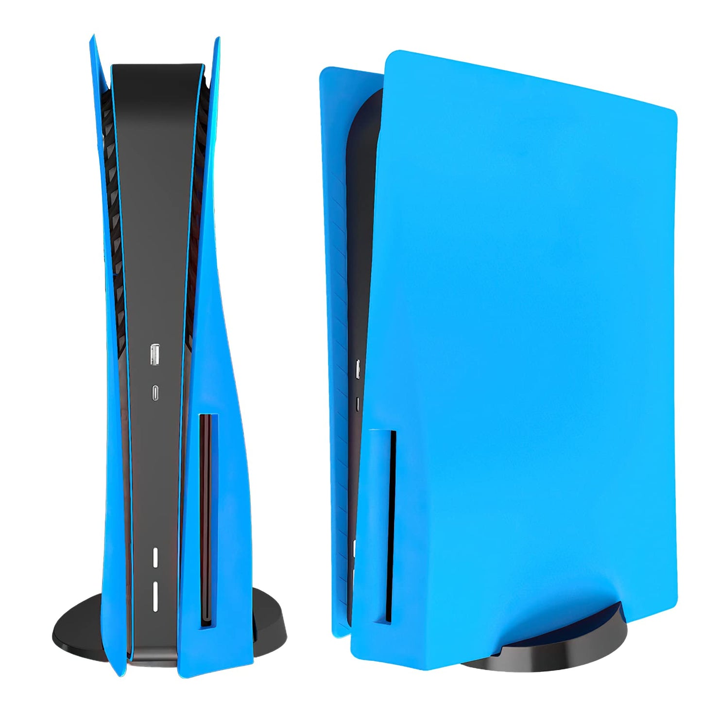 Face Plate Cover Shell for PS5 Disc Edition Console Faceplates Accessories Compatible with Playstation 5 Protective Replacement Panels (Starlight Blue)